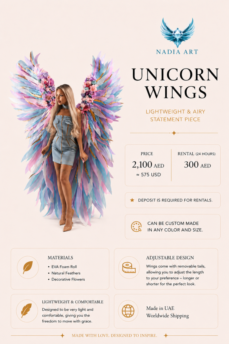Unicorn Wings rental by Nadia Art