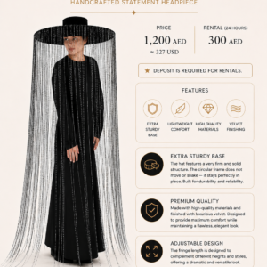 Fringe Hat rental by Nadia Art