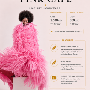 Pink Cape rental by Nadia Art