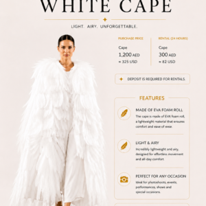 White Cape rental by Nadia Art