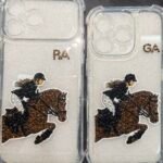 Equestrian Crystal Initial Phone Cases