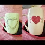 Crystal Heart & Initial Mug Designs