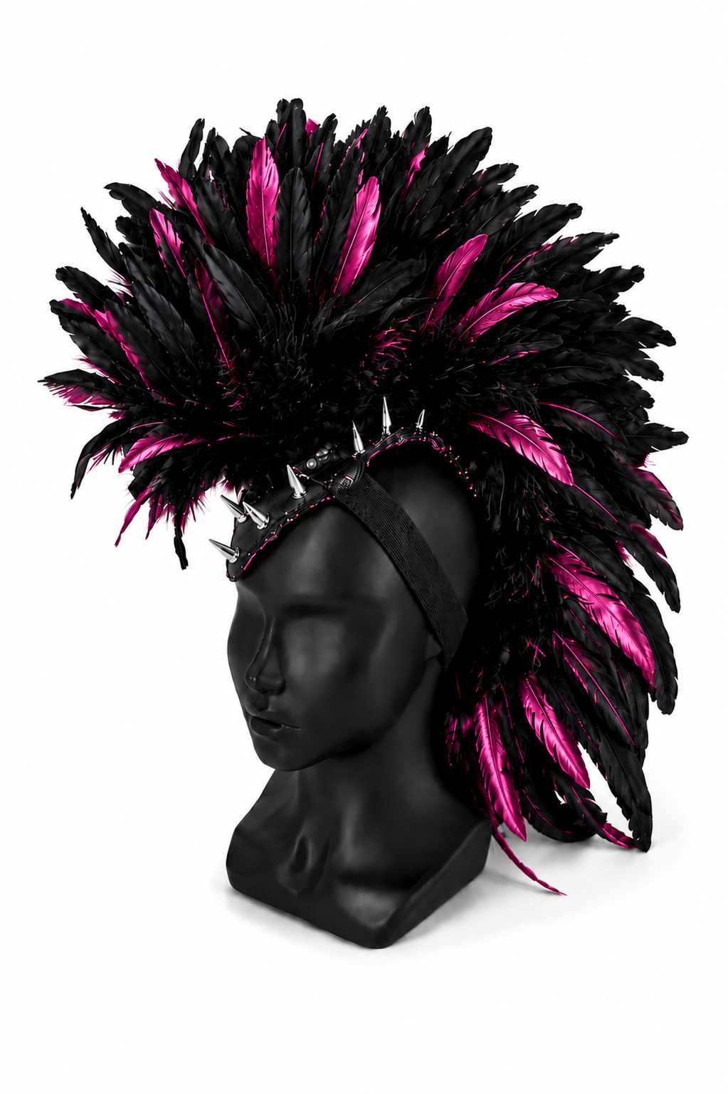 Black And Pink Mohawk